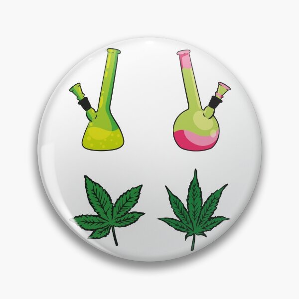 Item preview, Multicolored Weed Bong - Weed leaves - Perfect for stoners designed and sold by WeedHighLife.