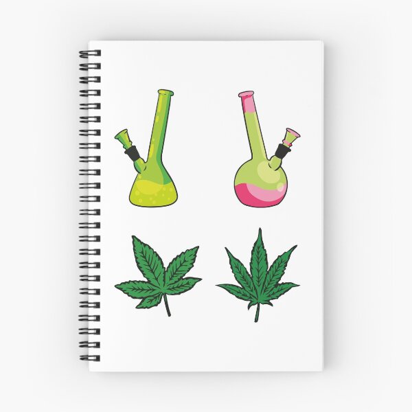 Item preview, Multicolored Weed Bong - Weed leaves - Perfect for stoners designed and sold by WeedHighLife.