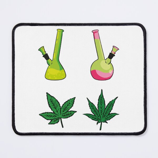 Item preview, Multicolored Weed Bong - Weed leaves - Perfect for stoners designed and sold by WeedHighLife.