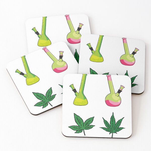 Item preview, Multicolored Weed Bong - Weed leaves - Perfect for stoners designed and sold by WeedHighLife.