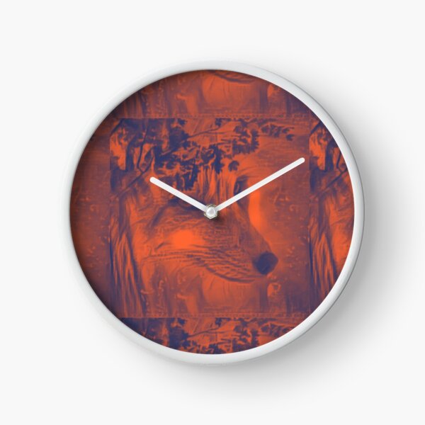 Mystic Fox Spirit of the Forest Clock