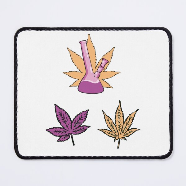 Item preview, Weed leaf and multicolored bong - Perfect for stoners designed and sold by WeedHighLife.