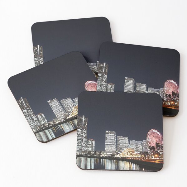 Item preview, Yokohama Japan, Yokohama Nightscape, Yokohama cityscape, skyline, skyscrapers, ferris wheel, ,tom keys designed and sold by Nostrathomas66.