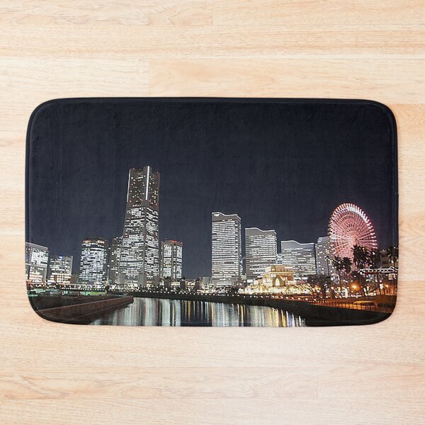 Item preview, Yokohama Japan, Yokohama Nightscape, Yokohama cityscape, skyline, skyscrapers, ferris wheel, ,tom keys designed and sold by Nostrathomas66.
