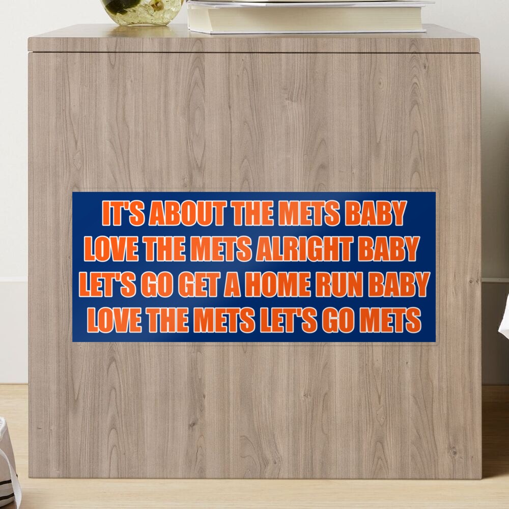 It's About The Mets Baby Sticker for Sale by only1bigboy