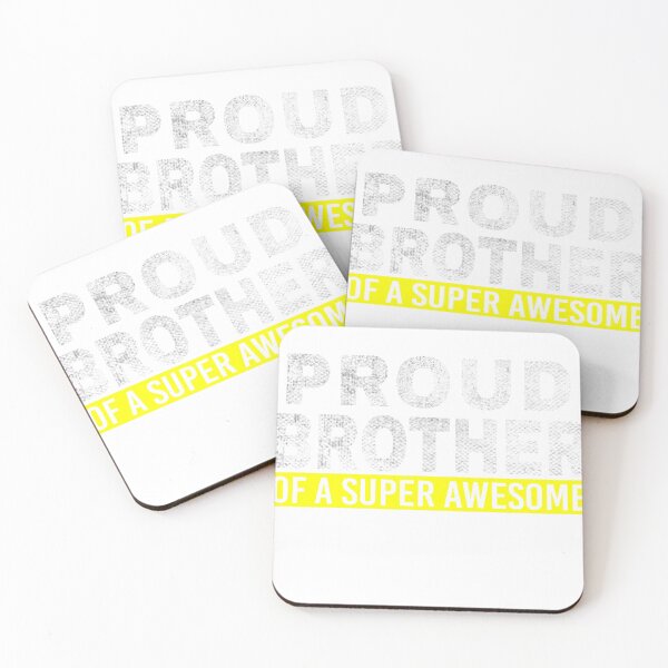 Item preview, Proud Brother of super awesome sister - A Gift for brother from sisters designed and sold by spaceopy.