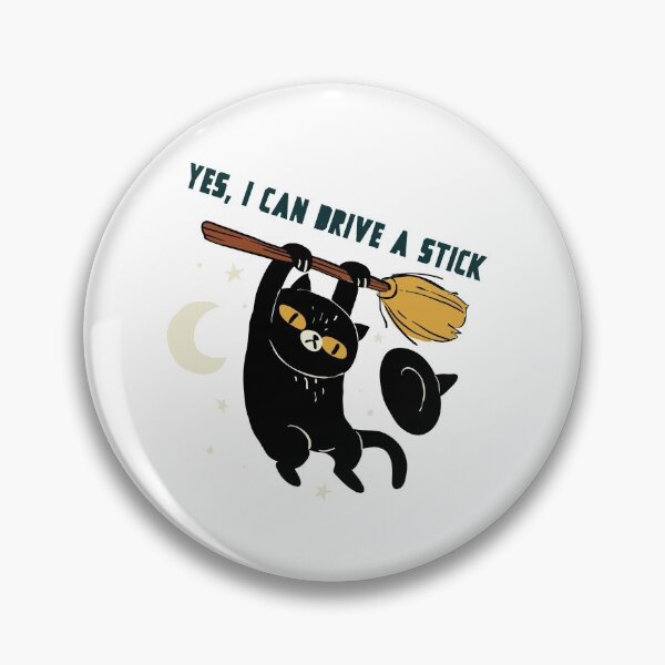Item preview, Yes, I can drive a stick - cat with hat designed and sold by Good-tees.