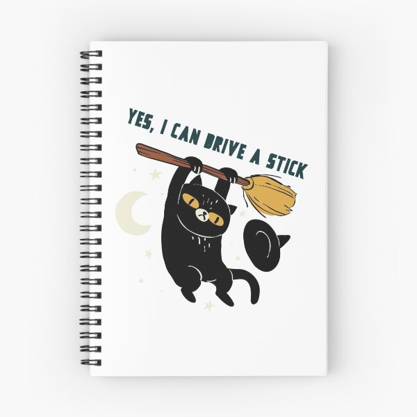 Item preview, Yes, I can drive a stick - cat with hat designed and sold by Good-tees.