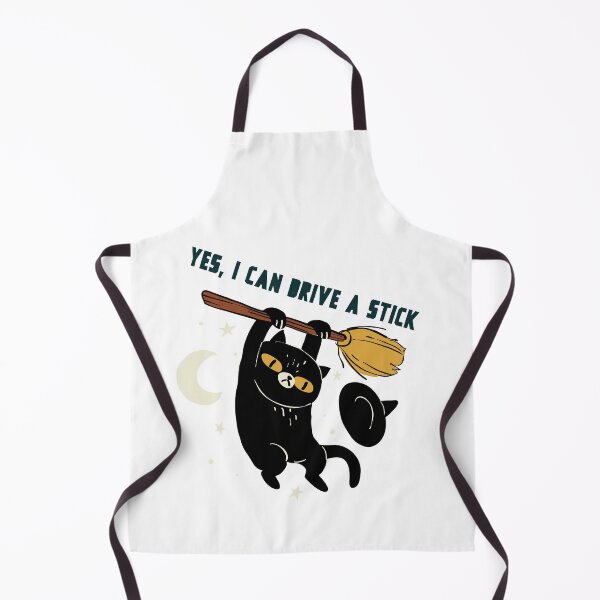 Item preview, Yes, I can drive a stick - cat with hat designed and sold by Good-tees.