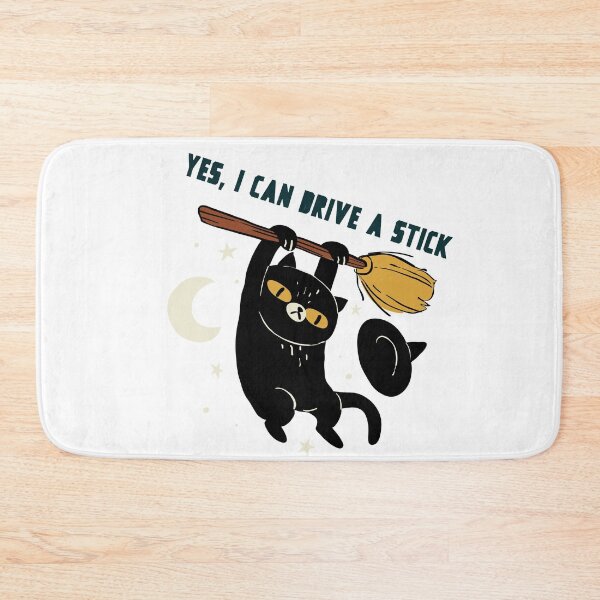 Item preview, Yes, I can drive a stick - cat with hat designed and sold by Good-tees.