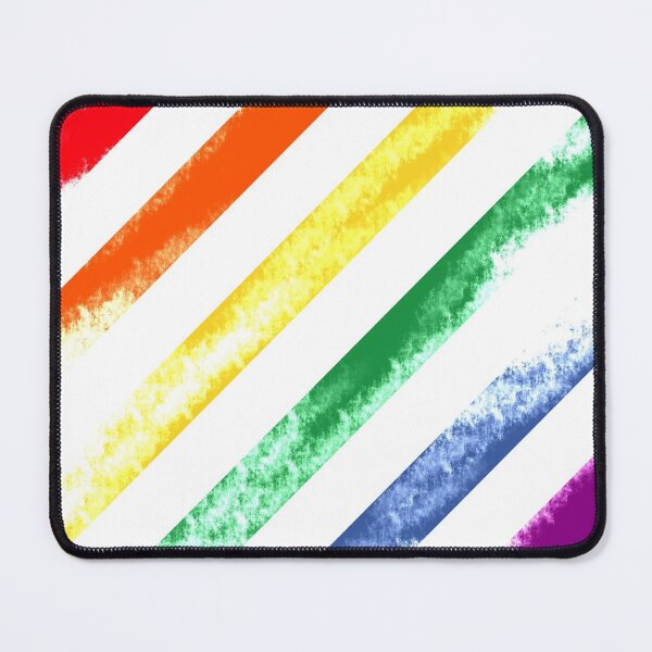 Item preview, Damaged Rainbow Diagonal Stripes designed and sold by Hortelaaa.