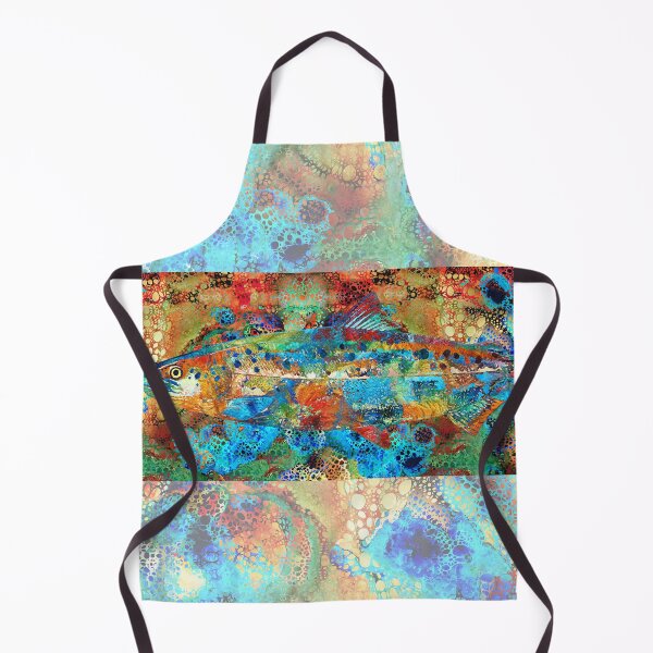 Item preview, Bright Colorful Salmon Fish Art by Sharon Cummings designed and sold by Sharon Cummings Art.
