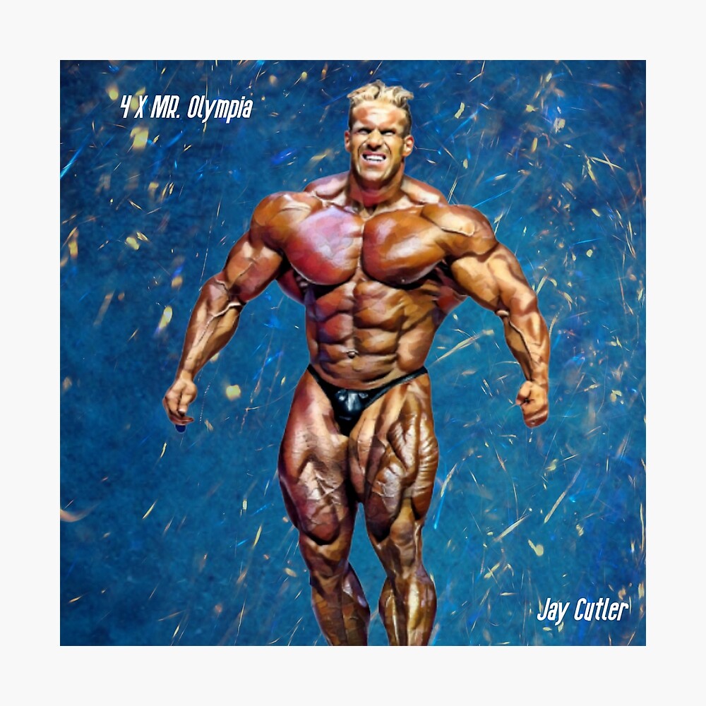 Jay Cutler Quad Stamp Painting Art Print for Sale by BodybuildArt