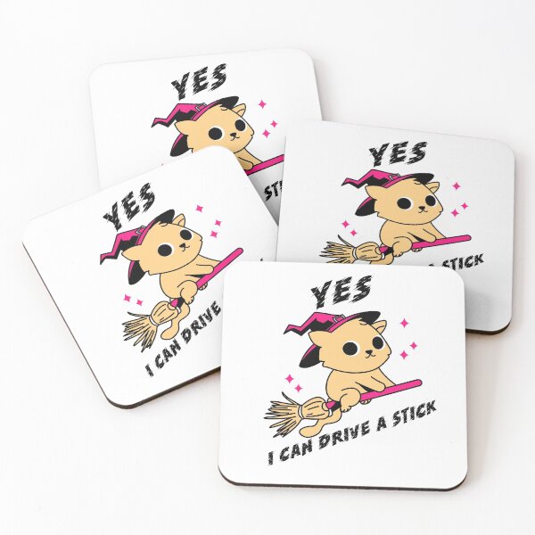Item preview, Yes, I can drive a stick - cat-stars designed and sold by Good-tees.
