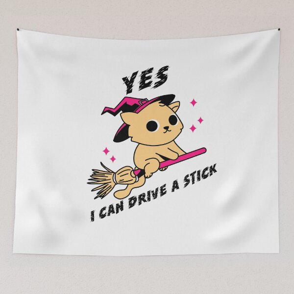 Item preview, Yes, I can drive a stick - cat-stars designed and sold by Good-tees.