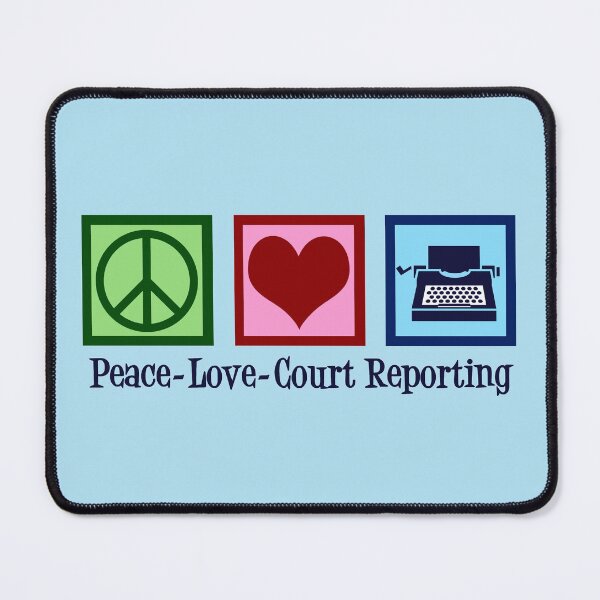 Item preview, Peace Love Court Reporting designed and sold by Epic Love Designs.