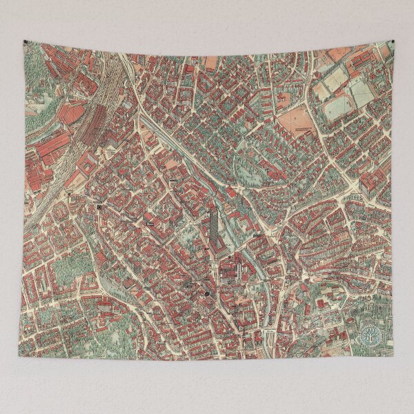 Item preview, Vintage Map of Hagen, Germany designed and sold by Gin  Neko.