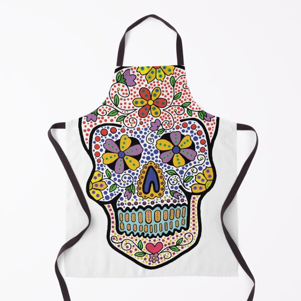 Item preview, Day of the Dead Skull Art designed and sold by TheArtBarCafe.