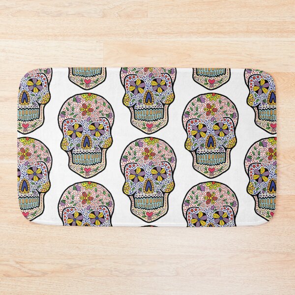 Item preview, Day of the Dead Skull Art designed and sold by TheArtBarCafe.