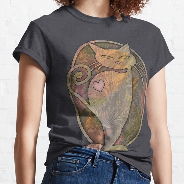 Whimsically Watchful Cat Classic T-Shirt