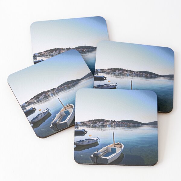Item preview, A boat in a calm port designed and sold by Ziljavi.