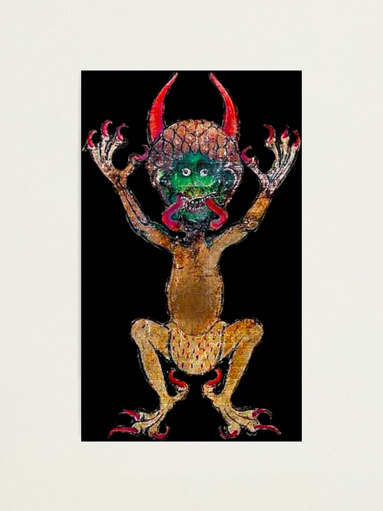 Medieval Codex Gigas Devil Photographic Print