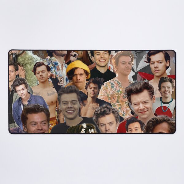 Harrystyles collage Desk Mat