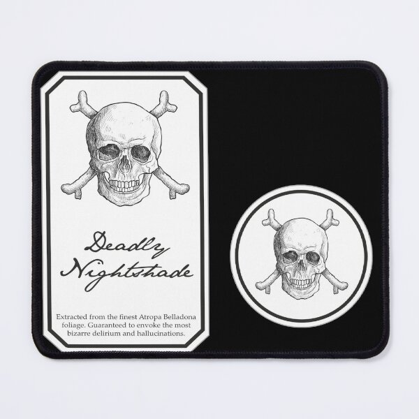 Item preview, deadly nightshade skeleton | poisonous skeleton designed and sold by Vibe Vault.