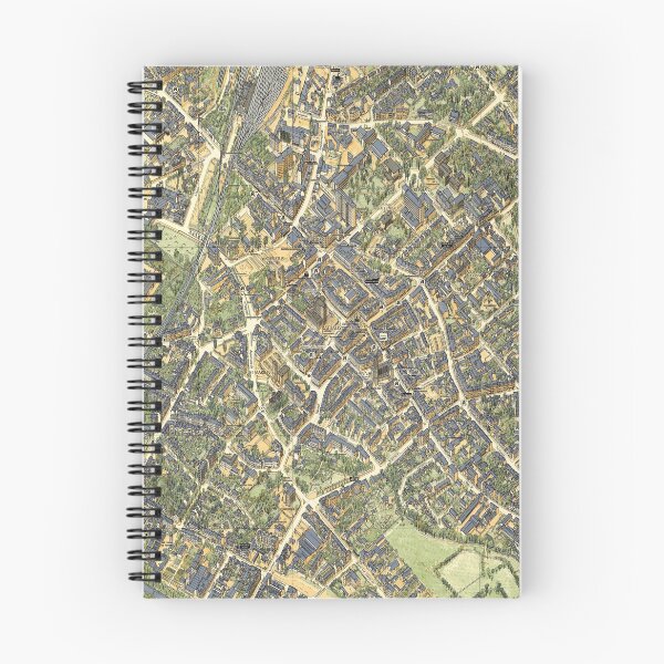 Item preview, Vintage Map of Dueren, Germany designed and sold by Gin  Neko.