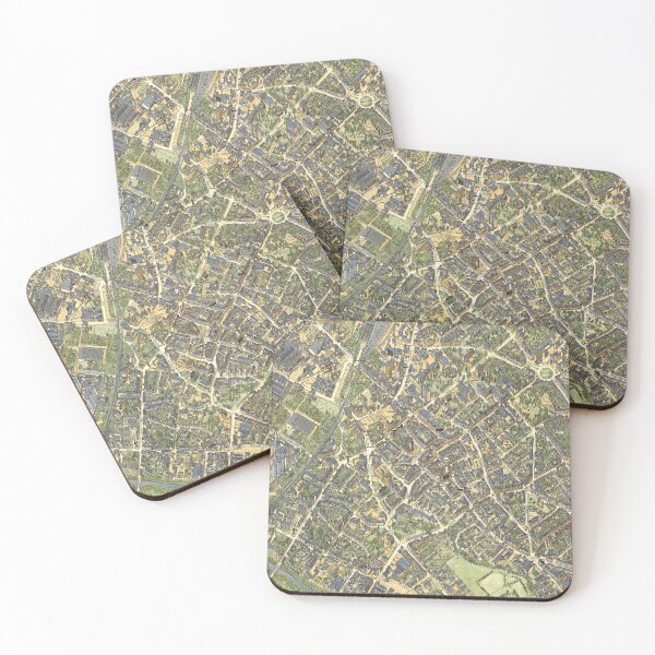 Item preview, Vintage Map of Dueren, Germany designed and sold by Gin  Neko.