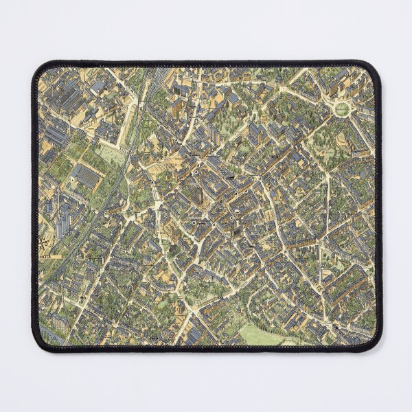 Item preview, Vintage Map of Dueren, Germany designed and sold by Gin Neko.