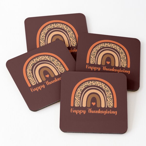 Item preview, Happy Thanksgiving 2021 Leopard Rainbow Friendsgiving Fall designed and sold by gkao.