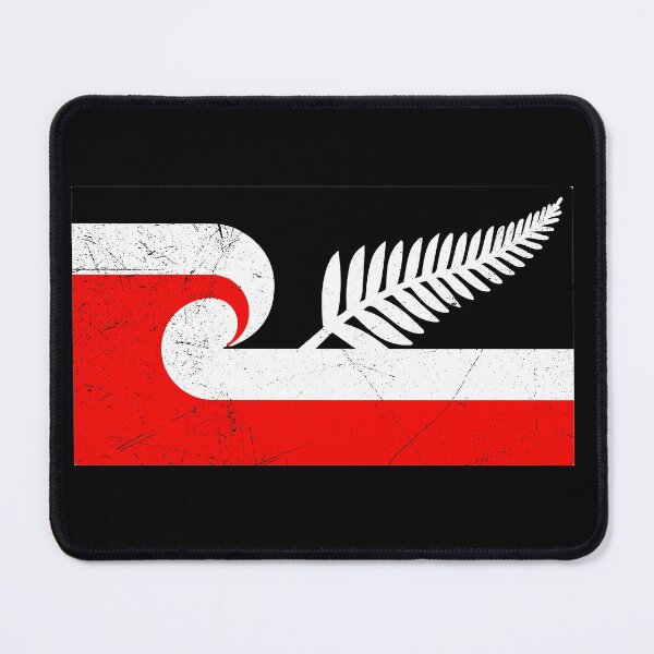 Item preview, Maori Flag Silver Fern New Zealand Lover Gift Idea designed and sold by vicoli-shirts.