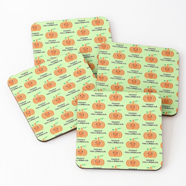 Item preview, Pumpkin, Happy Halloween, Kawaii, patterned, green designed and sold by JRice66.