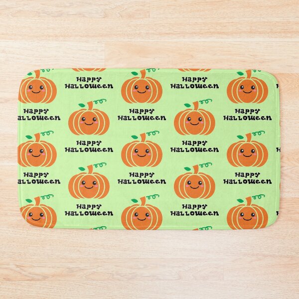 Item preview, Pumpkin, Happy Halloween, Kawaii, patterned, green designed and sold by JRice66.