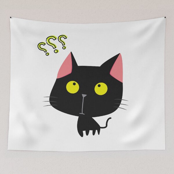 Item preview, Cute Cat Wonders If He Looks Cute? designed and sold by Coczzi.
