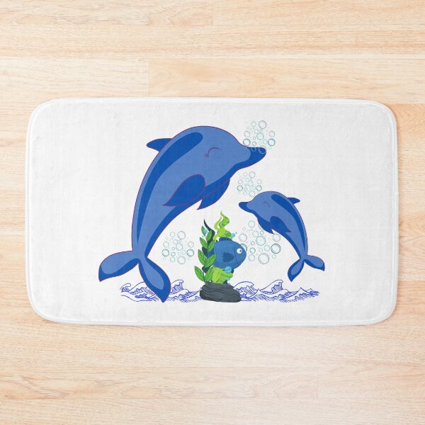 Item preview, Mama Dolphin, Swimming Dolphins, Dolphin Love designed and sold by Sun Sand & Sea Art.