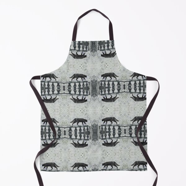 Item preview, Black Cat Fence Walking Grey designed and sold by SpiritGifts.