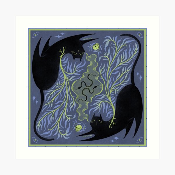 Black Cat Art Print