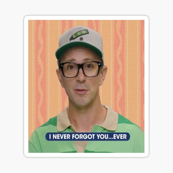 Blue's Clues Steve meme Sticker