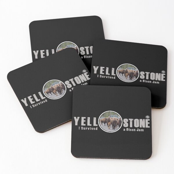 Item preview, I Survived a Bison Jam, Yellowstone National Park - bison designed and sold by SmyrnaBuffalo.