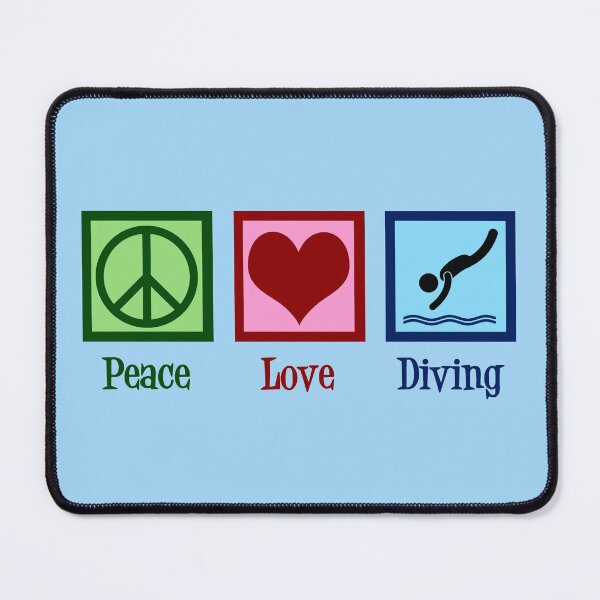 Item preview, Peace Love Diving designed and sold by Epic Love Designs.