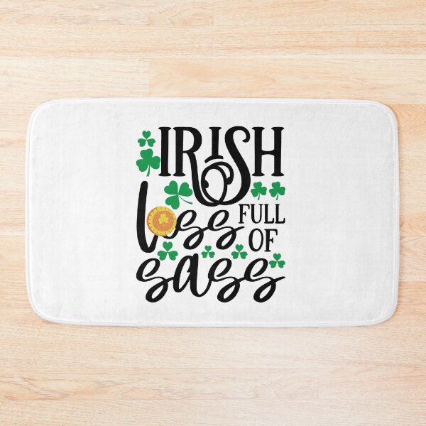 Item preview, Irish lass full of sass st patrick's day funny quotes gift cool popular designed and sold by Petartist.