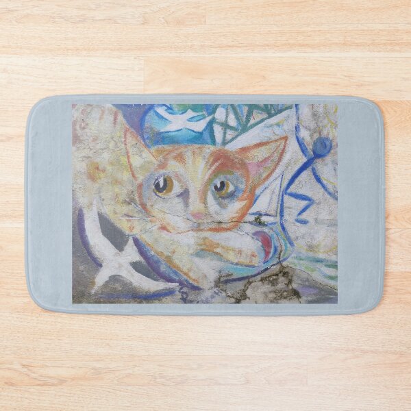 Item preview, cat drawing designed and sold by KNBS.