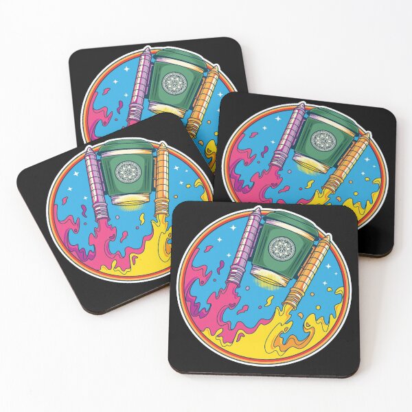 Item preview, Coffee Rockets Blast Off Coffee Lover Drinker Caffeine designed and sold by Zeelicious Designs.