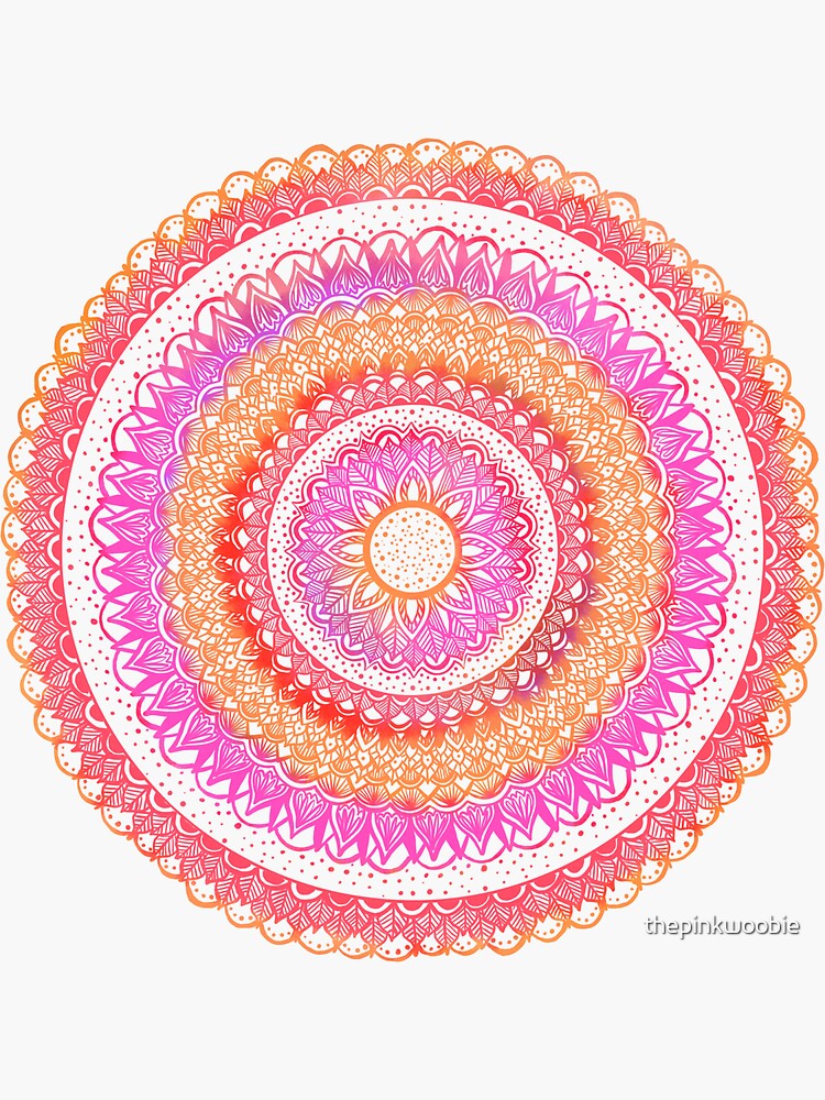 Sunset Mandala by thepinkwoobie