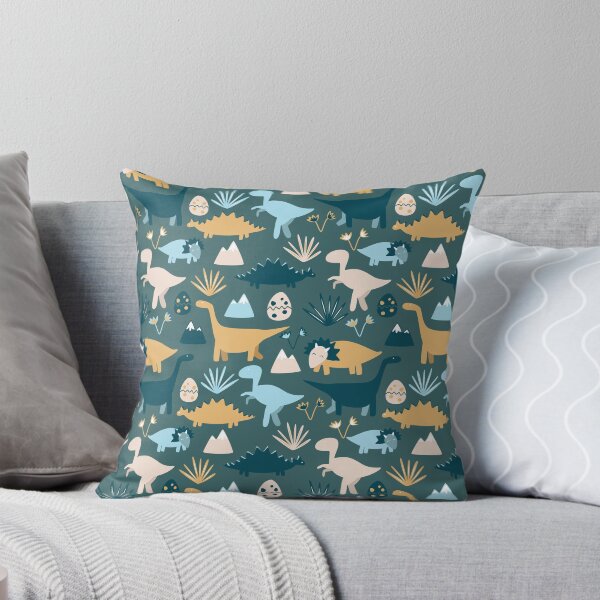 Item preview, Cute dinosaur pattern blue designed and sold by solarwind559.