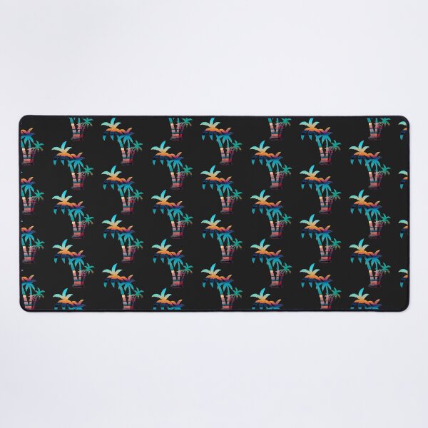 Item preview, blue summer sunset tropical palm tree designed and sold by meh4u2.