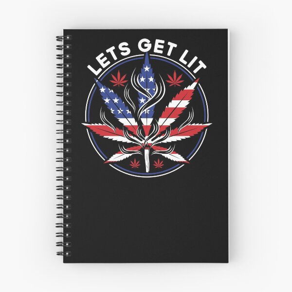 Item preview, Let's Get Lit Weed Smoker Stoner Fourth of July Marijuana designed and sold by Zeelicious Designs.