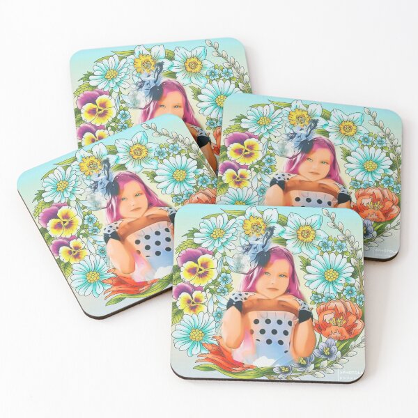 Item preview, Cute Girl With Flowers. designed and sold by Ingahaliullina.